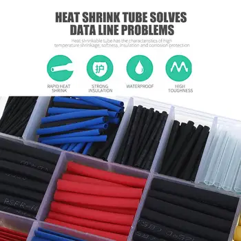 SOLEDI Boxed Durable Cable Duct Insulation Worker Kit Heat Shrink Tubing Industrial Spare Parts Colour DIY Temperature Tools
SOLEDI Boxed Durable Cable Duct Insulation Worker Kit Heat Shrink Tubing Industrial Spare Parts Colour DIY Temperature Tools