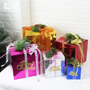 Colorful Christmas Decorations Paper Gift Boxes Gift Decorations for the Hotel Mall
Colorful Christmas Decorations Paper Gift Boxes Gift Decorations for the Hotel Mall