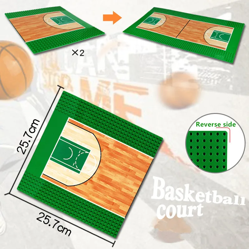 Base Plate Football Basketball Field Road Baseplate Building Blocks Sets City Brinquedos Bricks Educational Toys for Children
Base Plate Football Basketball Field Road Baseplate Building Blocks Sets City Brinquedos Bricks Educational Toys for Children