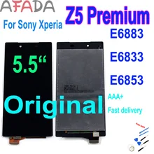 Écran tactile LCD de remplacement, 5.5 pouces, pour SONY Xperia Z5 Premium Z5Plus Z5P E6883 E6833 E6853, Original=