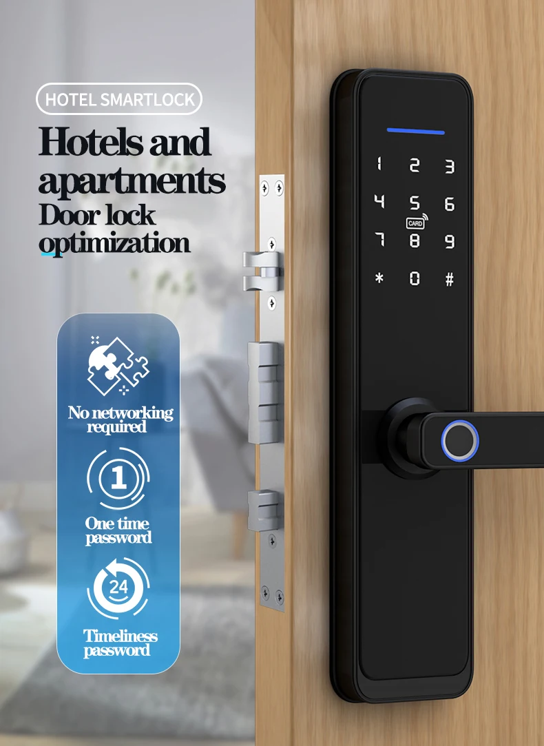 GenuineChyhon Home fingerprint intelligent password door lock automatic electronic remote card swiping Hotel smart lock
GenuineChyhon Home fingerprint intelligent password door lock automatic electronic remote card swiping Hotel smart lock