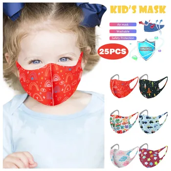 25PC Children Print Cotton Reusable Washable Comfortable Sport Outdoor Maks Kids Child Fruit Pattern Polyester mascherine Maak
25PC Children Print Cotton Reusable Washable Comfortable Sport Outdoor Maks Kids Child Fruit Pattern Polyester mascherine Maak