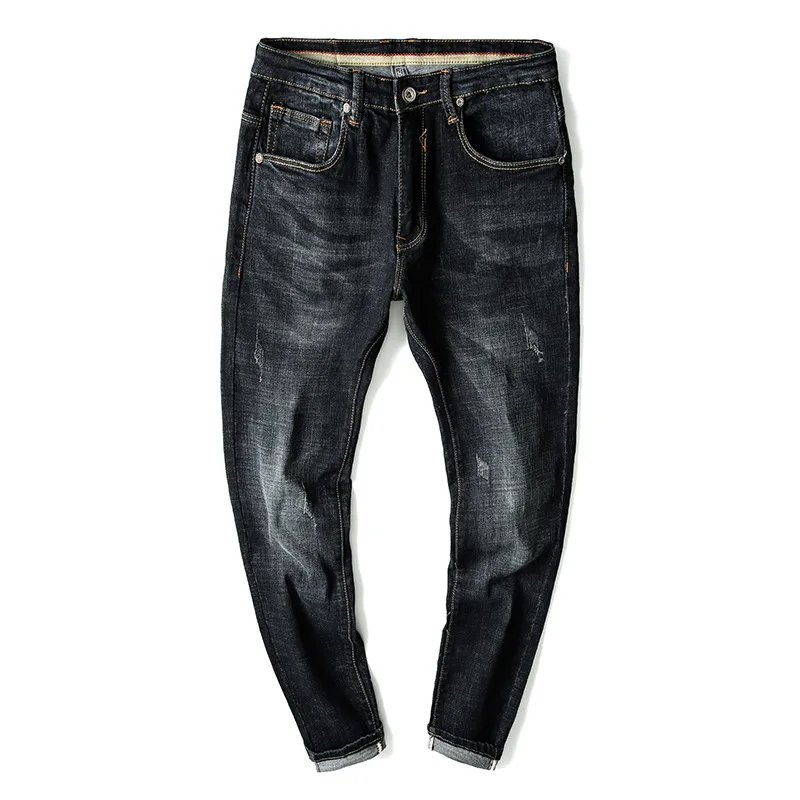 2019 AUTUMN Winter Men's Patchwork Ripped Embroidered Stretch Jeans Trendy Holes Straight Denim Trouers 
2019 AUTUMN Winter Men's Patchwork Ripped Embroidered Stretch Jeans Trendy Holes Straight Denim Trouers