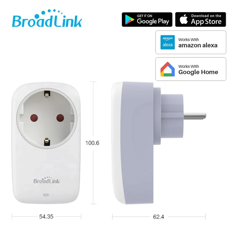 Broadlink SP4L Smarthome 16A EU Socket WiFi Switch With Night Light APP Control Anywhere Portable Timer With Google Home Alexa
Broadlink SP4L Smarthome 16A EU Socket WiFi Switch With Night Light APP Control Anywhere Portable Timer With Google Home Alexa