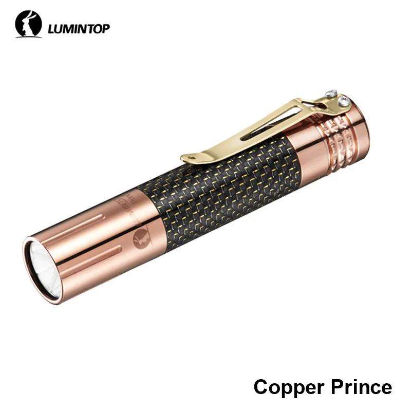 Lumintop Copper Prince Metallic Tail Switch Cree XPL Gift Flashlight 18650 CR123 EDC Flashlights with Clip and Leather Holster
Lumintop Copper Prince Metallic Tail Switch Cree XPL Gift Flashlight 18650 CR123 EDC Flashlights with Clip and Leather Holster