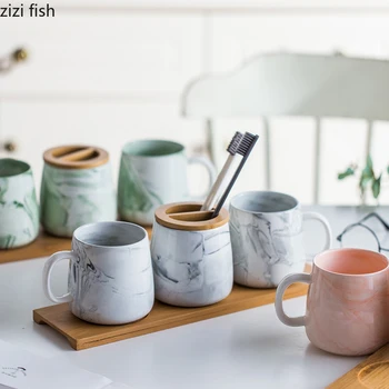 Imitation Marble Ceramics Bathroom Accessories Set Bamboo Tray/Toothbrush Holder/Tumbler/Soap Dish Set Lovers Bathroom Products
Imitation Marble Ceramics Bathroom Accessories Set Bamboo Tray/Toothbrush Holder/Tumbler/Soap Dish Set Lovers Bathroom Products