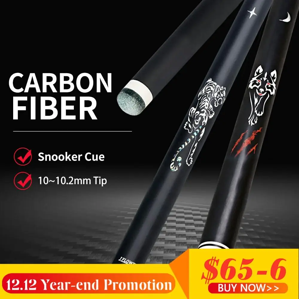 Genuine JFLOWERS JSK-103F/104F Snooker Cue 10-10.2mm Tip Carbon Fiber Shaft Billiard Cue Black Technology Professional Billiards
Genuine JFLOWERS JSK-103F/104F Snooker Cue 10-10.2mm Tip Carbon Fiber Shaft Billiard Cue Black Technology Professional Billiards