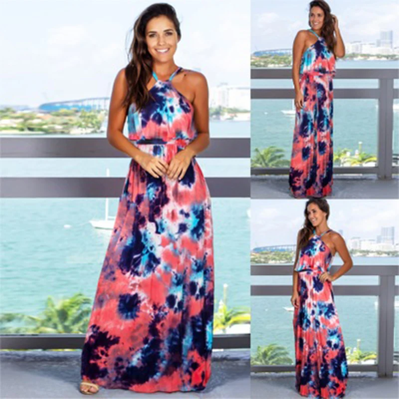 Women Summer Spaghetti Strap Dress Boho Style Floral Print Beach Dress Long Maxi Party Beach Floral Dress Vestidos Plus Size
Women Summer Spaghetti Strap Dress Boho Style Floral Print Beach Dress Long Maxi Party Beach Floral Dress Vestidos Plus Size