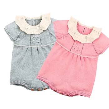 2020 New Spring Baby Knit Rompers Summer Infant Boys Girls Jumpsuits Outfits One Pieces Newborn Short sleeved Princess Rompers
2020 New Spring Baby Knit Rompers Summer Infant Boys Girls Jumpsuits Outfits One Pieces Newborn Short sleeved Princess Rompers