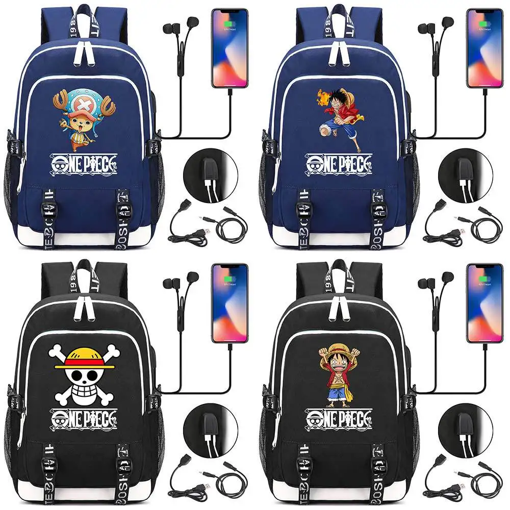 Fashion One Piece Backpack USB Charging Anime Casual Luffy Backpack for Teens Men Women's Student School Bags Travel Bag
Fashion One Piece Backpack USB Charging Anime Casual Luffy Backpack for Teens Men Women's Student School Bags Travel Bag