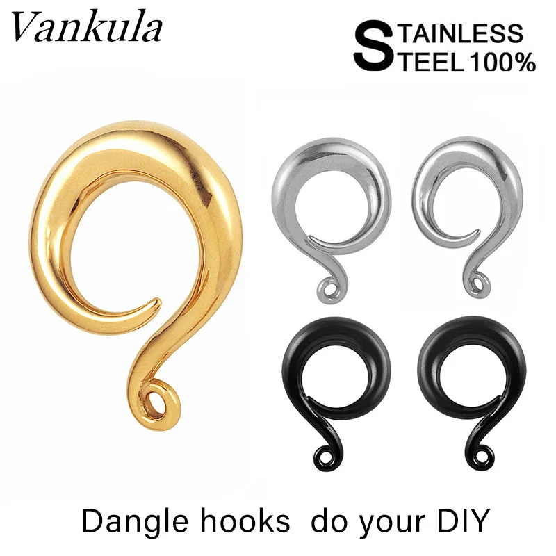 Vankula Wholesale 10pcs New Arrival Stainless Steel Twist Hooks PVD Plating Ear Hanger Weights
Vankula Wholesale 10pcs New Arrival Stainless Steel Twist Hooks PVD Plating Ear Hanger Weights