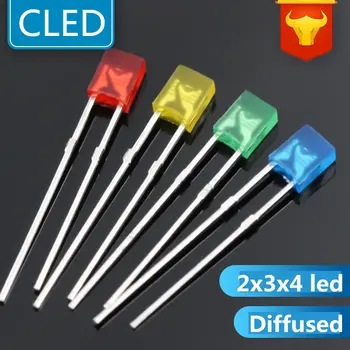 100pcs Free shipping 2x3x4mm LED Bulb diffused Warm white/Red/Green/Blue/Yellow/White/Pink 3mm square LED Lamp LED LIGHTIN diode
100pcs Free shipping 2x3x4mm LED Bulb diffused Warm white/Red/Green/Blue/Yellow/White/Pink 3mm square LED Lamp LED LIGHTIN diode