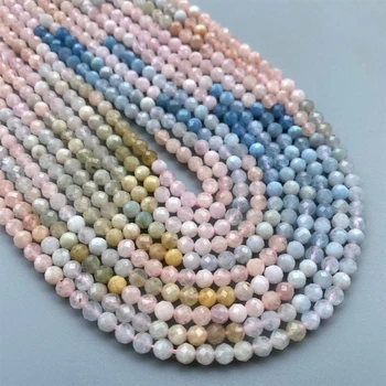 Factory Price 4.2-4.5mm Natural Morganite Gradient Color Round Facted Loose Beads 15" Strand Wholesale For DIY Making Jewelry
Factory Price 4.2-4.5mm Natural Morganite Gradient Color Round Facted Loose Beads 15" Strand Wholesale For DIY Making Jewelry