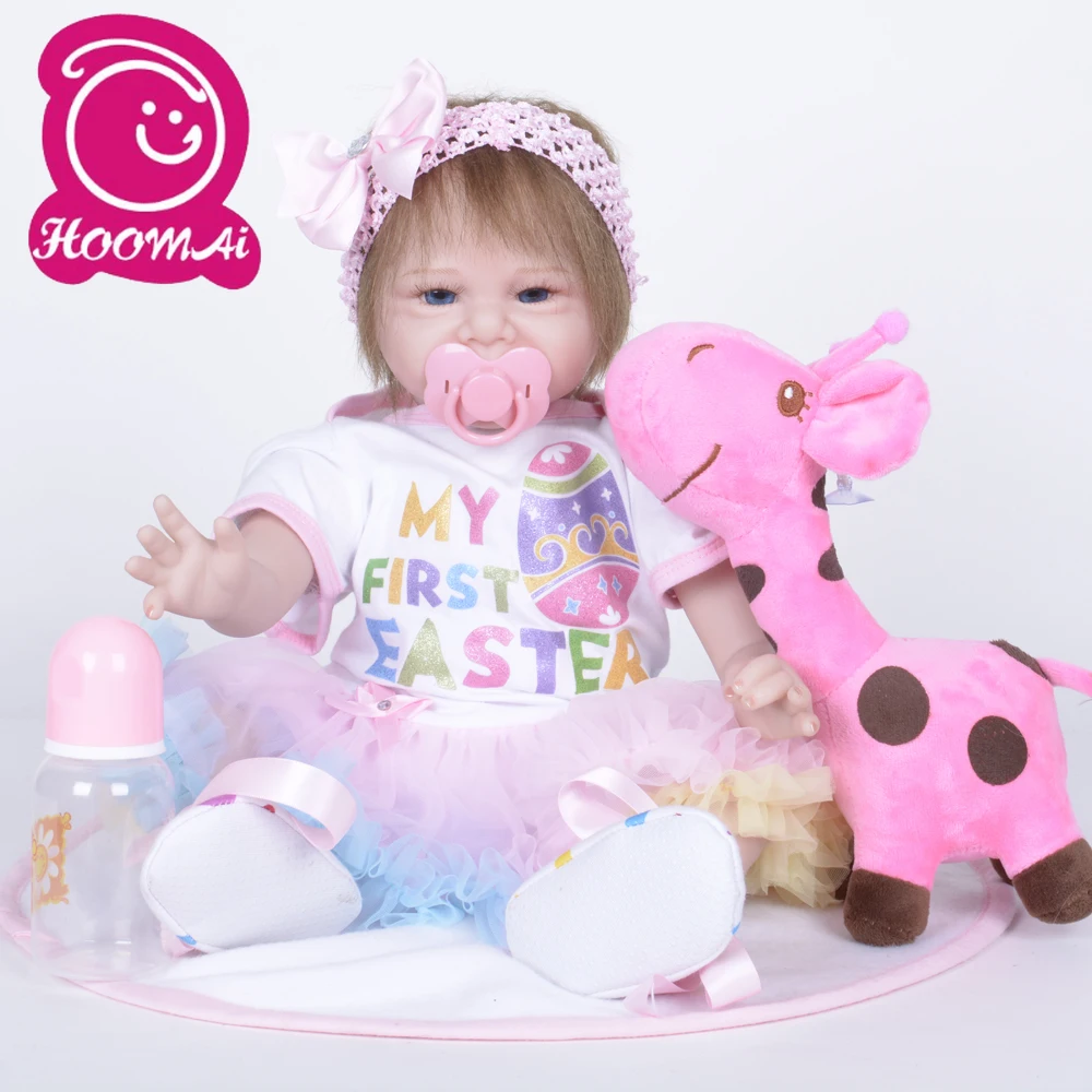 22 "Кукла Reborn Bebe мягкая силиконовая ткань Реалистичная кукла для малышей