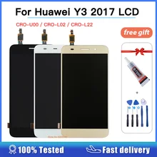 Ensemble écran tactile LCD de réparation, 5.0 pouces, avec outils, pour Huawei Y3 2017, CRO-U00, CRO-L02, CRO-L22=