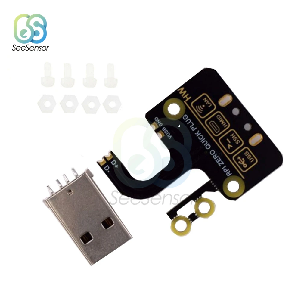 Usb type A Разъем Micro USB к адаптер плата расширения для Raspberry Pi Zero/Zero W/Zero WH|Соединители| |