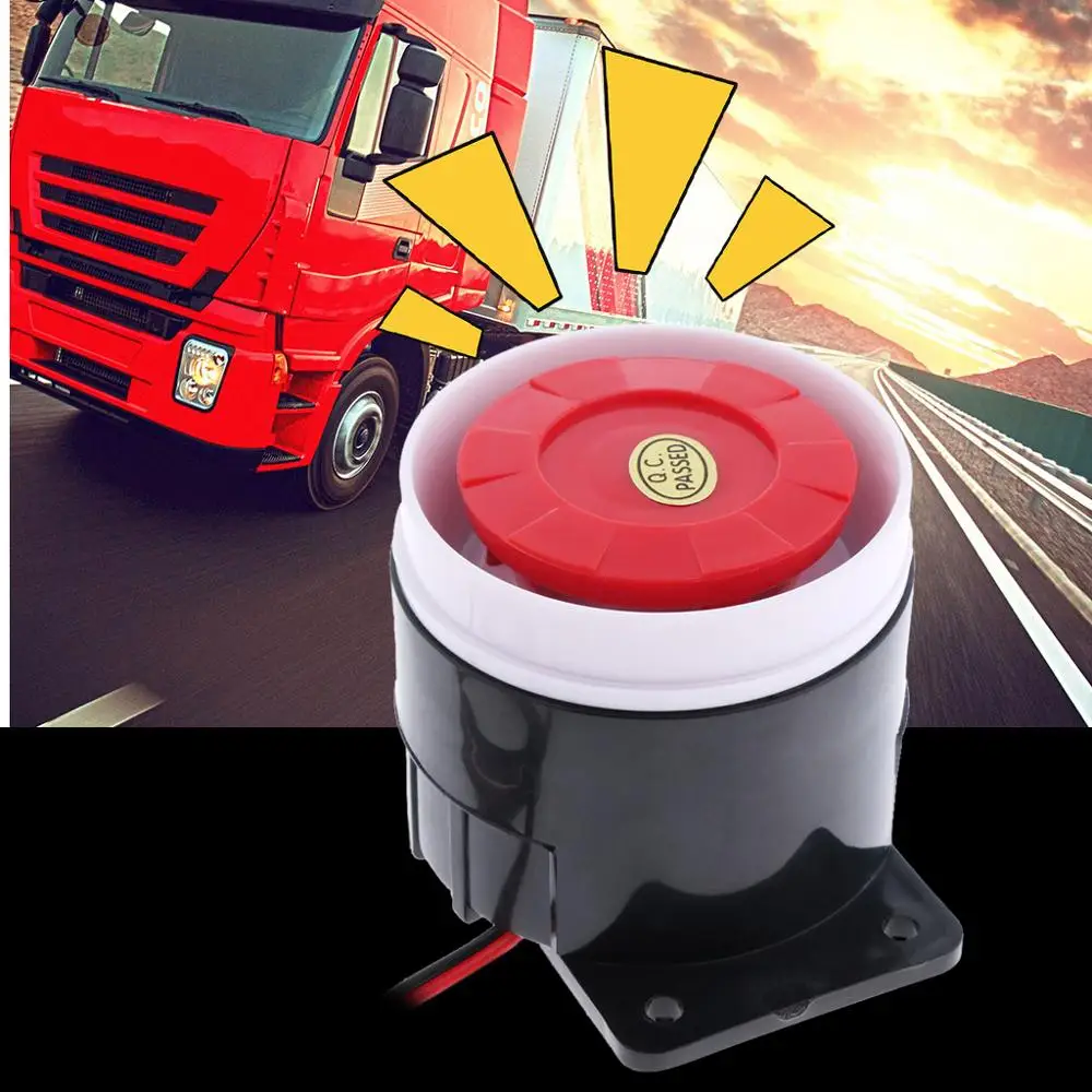 105DB Sir/ène de Voiture Universel Alarme de Secours Voiture Avertisseur Sonore Voiture pour V/éhicule Camion Alarme de Recul