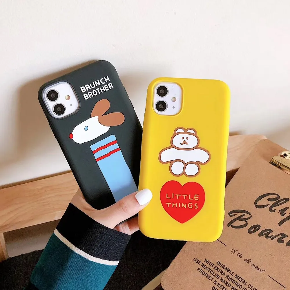 Super soft silicone puppy and love bear phone case for IPhone 11 12 Pro XR X XS Max 12 mini 6 6S 7 8 plus for women back cover
Super soft silicone puppy and love bear phone case for IPhone 11 12 Pro XR X XS Max 12 mini 6 6S 7 8 plus for women back cover