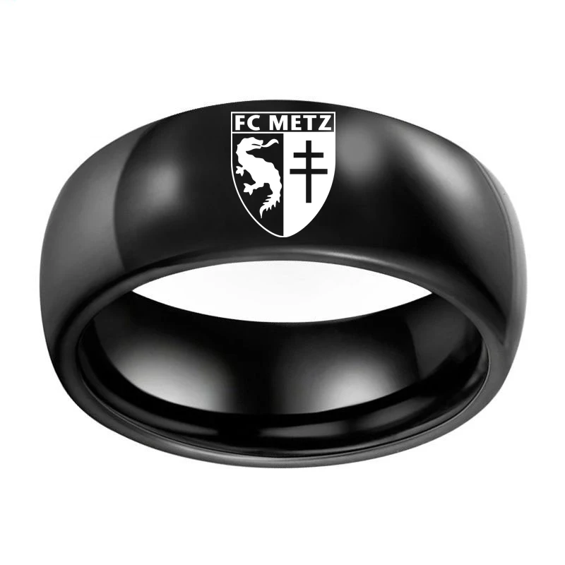 Metz Football Club F.C. Logo Fans Ring Custom DIY Laser Engraving Name Sport Logo 8mm Stainless Steel Ring for Mens Womens Gifts
Metz Football Club F.C. Logo Fans Ring Custom DIY Laser Engraving Name Sport Logo 8mm Stainless Steel Ring for Mens Womens Gifts