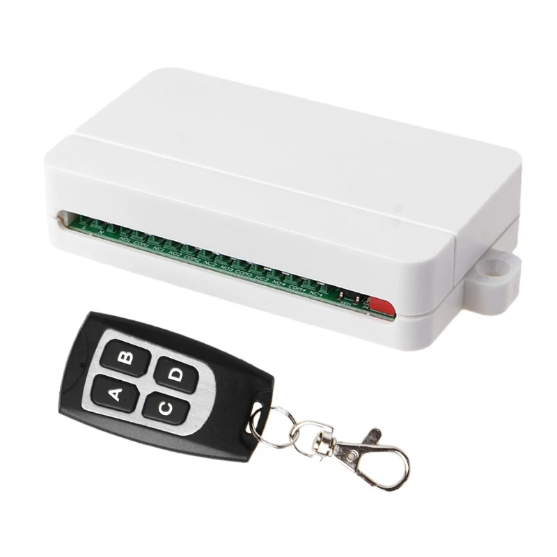 AC 85V-250V 4CH WiFi Remote Switch Garage Door Wireless Doorbell Receiver Module and 1/2 Pcs 433MHz RF Remote Controller
AC 85V-250V 4CH WiFi Remote Switch Garage Door Wireless Doorbell Receiver Module and 1/2 Pcs 433MHz RF Remote Controller
