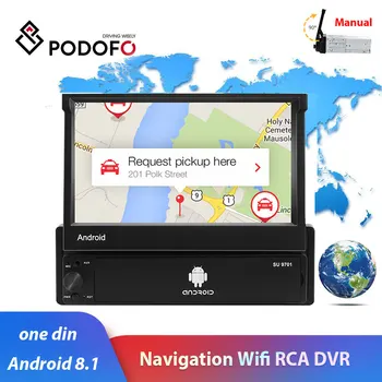 1din car radio Podofo 7" Android 8.1 1080P Touch Screen auto radio GPS navigation WiFi mirror link for universal 1Din car stereo
1din car radio Podofo 7" Android 8.1 1080P Touch Screen auto radio GPS navigation WiFi mirror link for universal 1Din car stereo