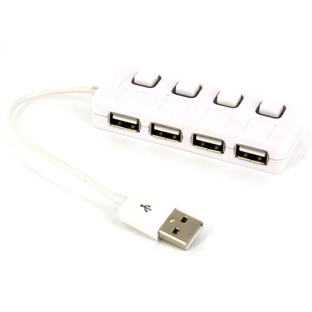 Classic USB 2.0 Computer Splitter With Button Independent Switch LED Light Extended 4-port USB Computer Hub
Classic USB 2.0 Computer Splitter With Button Independent Switch LED Light Extended 4-port USB Computer Hub