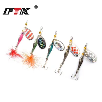 FTK 5pcs / pack 5.6g 75mm Spinner Bait Metal Wobbler Fishing Lure Spoon Hard Bait and Fishing Pikes Fishing Tackle Supplies
FTK 5pcs / pack 5.6g 75mm Spinner Bait Metal Wobbler Fishing Lure Spoon Hard Bait and Fishing Pikes Fishing Tackle Supplies