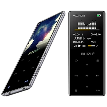 AMS-RUIZU 2pcs D29 Metal Bluetooth HiFi MP3 Player MP4 Music Video Player with Built-in Speaker 8GB - silver & Black
AMS-RUIZU 2pcs D29 Metal Bluetooth HiFi MP3 Player MP4 Music Video Player with Built-in Speaker 8GB - silver & Black