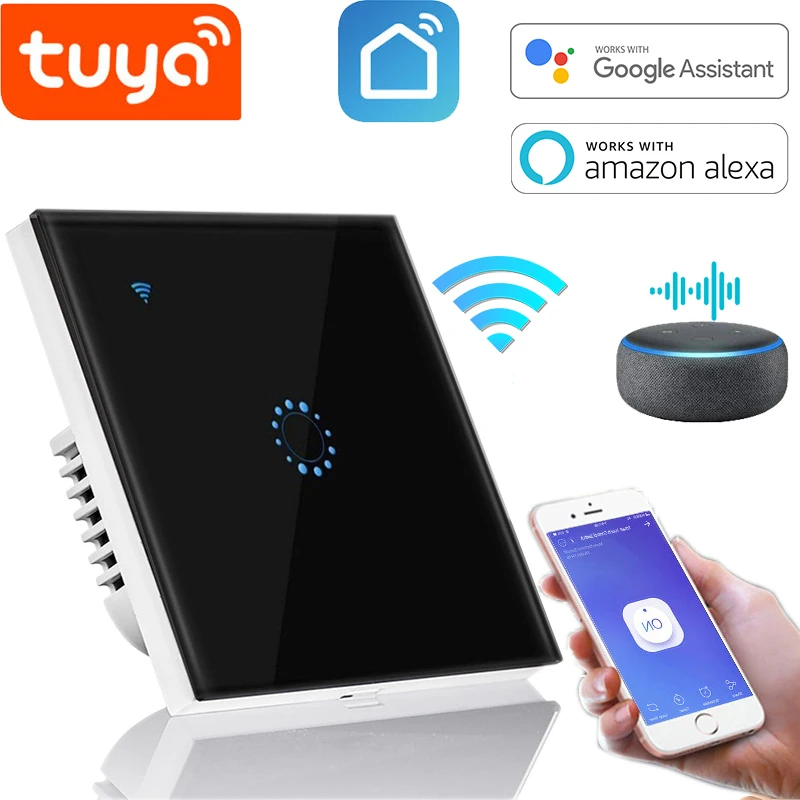 Wifi Smart Light Switch Glass Screen Touch Panel Voice Control Wireless Wall Switches US UK EU AU Remote with Alexa Google Home
Wifi Smart Light Switch Glass Screen Touch Panel Voice Control Wireless Wall Switches US UK EU AU Remote with Alexa Google Home