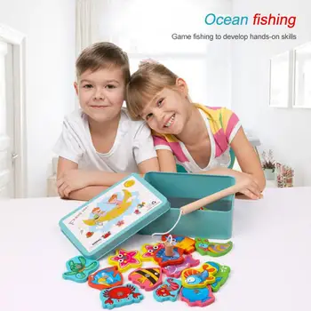 Fishing Wooden Magnetic Game Educational Toys Puzzle Jigsaw Kids Baby Gifts Toy Game Kids Fish Baby Bath Toys Outdoor Toy
Fishing Wooden Magnetic Game Educational Toys Puzzle Jigsaw Kids Baby Gifts Toy Game Kids Fish Baby Bath Toys Outdoor Toy