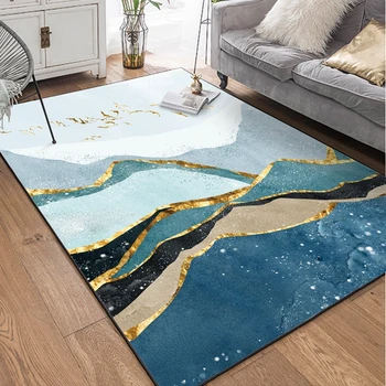 Abstract Blue Marble Carpet and Rug Geometric Golden Striped Living Room Sofa Table Tapete Bedroom Bedside Non-Slip Floor Mats
Abstract Blue Marble Carpet and Rug Geometric Golden Striped Living Room Sofa Table Tapete Bedroom Bedside Non-Slip Floor Mats