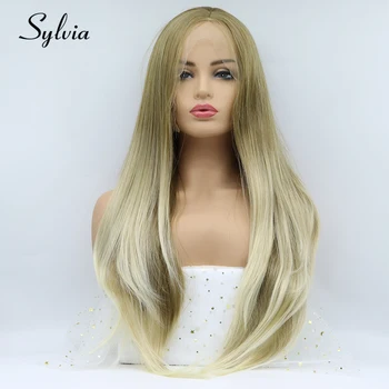 Sylvia Light Brown with Blonde Tips Ombre Natural Straight Synthetic Lace Front Wigs Middle Parting Heat Resistant Fiber
Sylvia Light Brown with Blonde Tips Ombre Natural Straight Synthetic Lace Front Wigs Middle Parting Heat Resistant Fiber