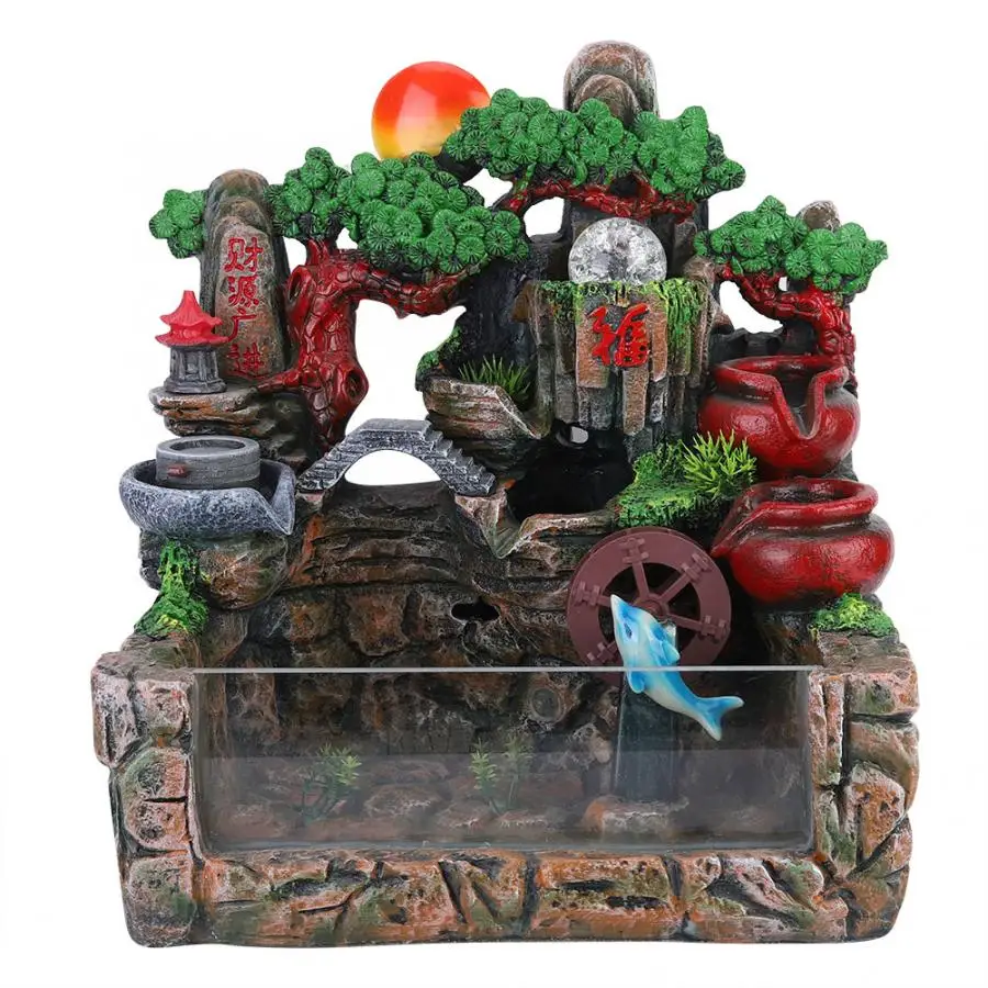 Богатство Feng Shui Офис Настольный украшения для рабочего стола "бегущая вода