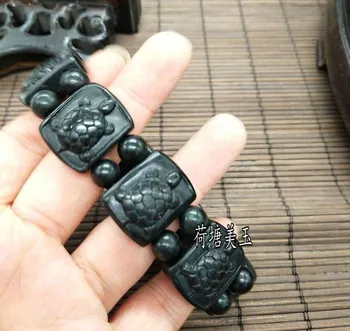 NATURAL BLACK JADE TORTOISE ELASTIC BRACELET CHARM JEWELLERY FASHION ACCESSORIES HAND-CARVED MAN WOMAN AMULET NEW
NATURAL BLACK JADE TORTOISE ELASTIC BRACELET CHARM JEWELLERY FASHION ACCESSORIES HAND-CARVED MAN WOMAN AMULET NEW