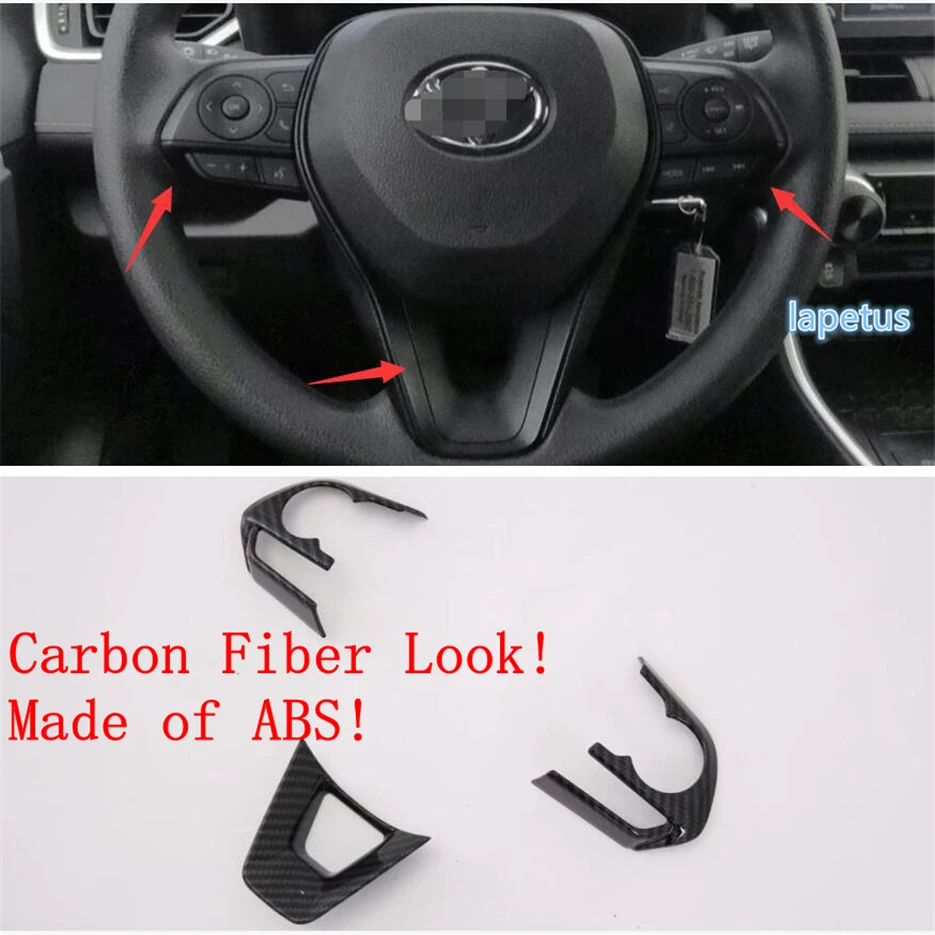 Lapetus Auto Steering Wheel Decoration Frame Cover Trim Fit For TOYOTA RAV4 RAV 4 2019 ABS / Carbon Fiber Style
Lapetus Auto Steering Wheel Decoration Frame Cover Trim Fit For TOYOTA RAV4 RAV 4 2019 ABS / Carbon Fiber Style