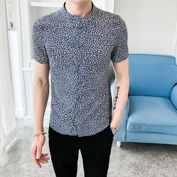 High Quality Summer Fashion Chinese Style Plate Button Printing Short Sleeve Shirt Slim Fit Shirt Men Clothes Camisa Masculina
High Quality Summer Fashion Chinese Style Plate Button Printing Short Sleeve Shirt Slim Fit Shirt Men Clothes Camisa Masculina
