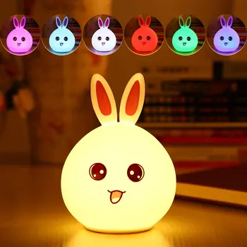 ICOCO Portable Rabbit Silicone LED Lamp USB Rechargeable Energy Saving Children Night Light with Warm White and Colorful Modes
ICOCO Portable Rabbit Silicone LED Lamp USB Rechargeable Energy Saving Children Night Light with Warm White and Colorful Modes