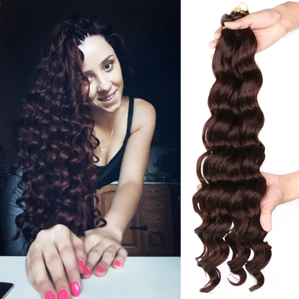 DAIRESS 20" Deep Wave Hair Bundles Crochet Braids Ocean Wave Crochet Bulk Hair Extensions Deep Wavy Synthetic Braiding Hair
DAIRESS 20" Deep Wave Hair Bundles Crochet Braids Ocean Wave Crochet Bulk Hair Extensions Deep Wavy Synthetic Braiding Hair