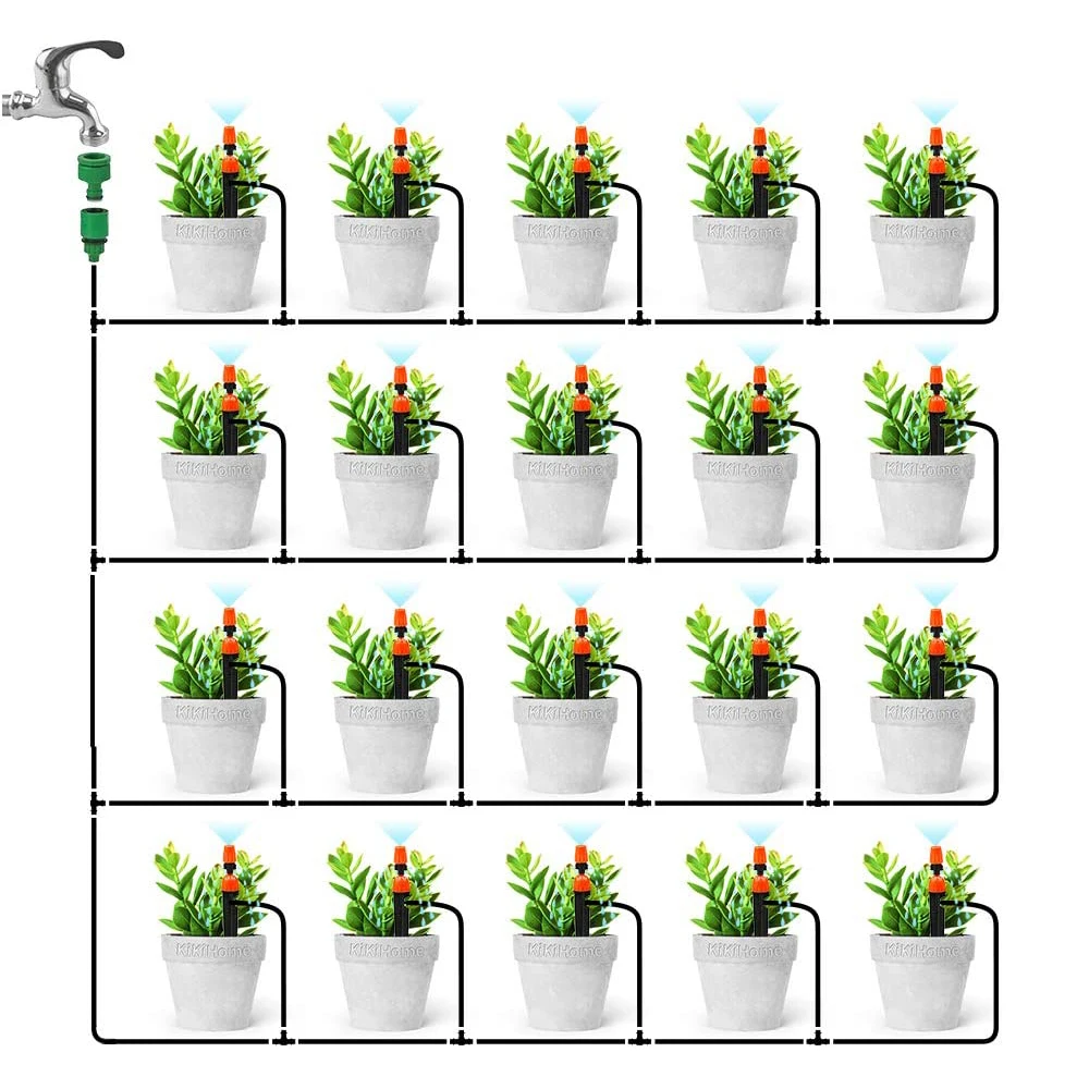 15M Automatic Micro Drip Irrigation System Garden Spray Self Misting Watering Kits With Adjustable Dripper Atomizer Sets D30
15M Automatic Micro Drip Irrigation System Garden Spray Self Misting Watering Kits With Adjustable Dripper Atomizer Sets D30