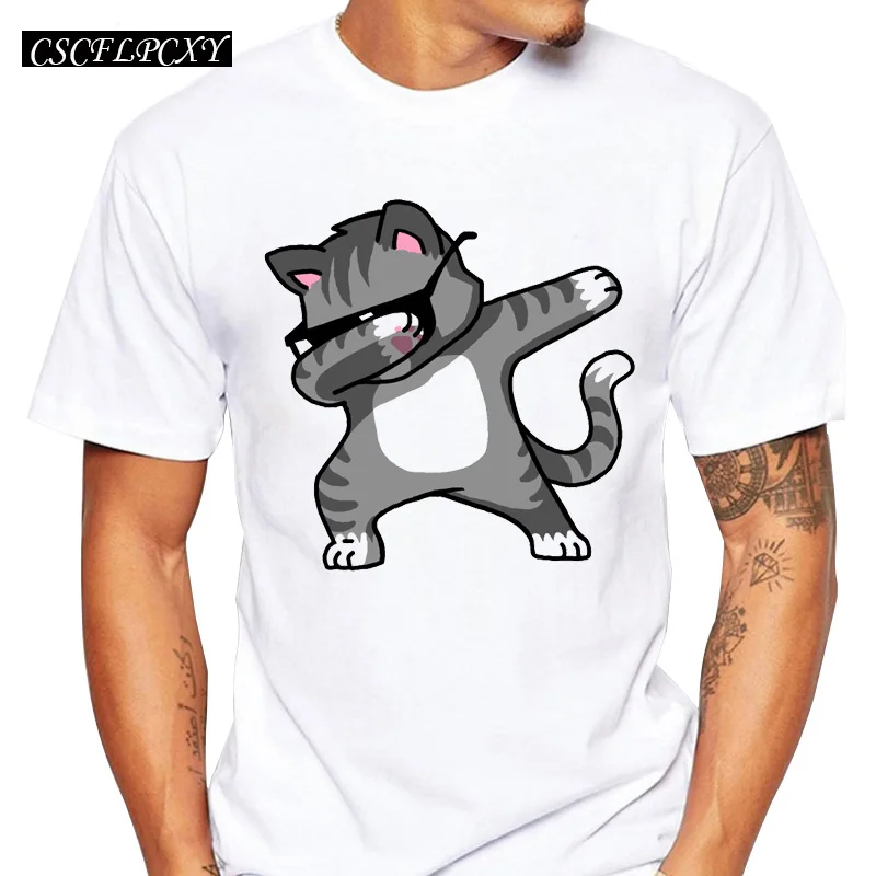 2017-Summer-Fashion-Dabbing-Pug-T-Shirt-Newest-Men-Funny-T-Shirts-Dabbing-Unicorn-Cat-Zebra (3)