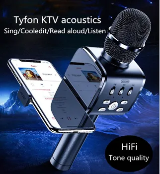 Mobile phone speaker wireless k-song artifact sound card microphone Bluetooth singing home all-around microphone headset
Mobile phone speaker wireless k-song artifact sound card microphone Bluetooth singing home all-around microphone headset