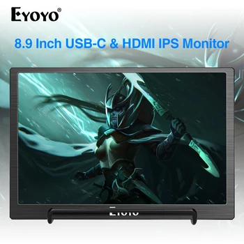 Eyoyo EM08H IPS Portable Monitor HDMI Type USB C LCD screen 8.9” PC PS4 Xbox 360 1920X1200 Display for Raspberry switch Laptop
Eyoyo EM08H IPS Portable Monitor HDMI Type USB C LCD screen 8.9” PC PS4 Xbox 360 1920X1200 Display for Raspberry switch Laptop
