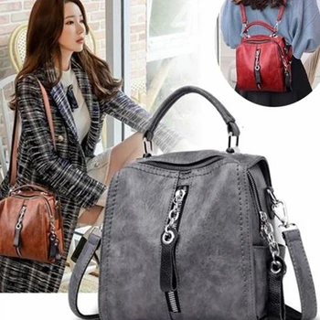 Black Red Wine Women Backpacks Fashion Shoulder Crossbody Bags For Girl Bookbags Solid Small Schoolbags Travel Bag
Black Red Wine Women Backpacks Fashion Shoulder Crossbody Bags For Girl Bookbags Solid Small Schoolbags Travel Bag