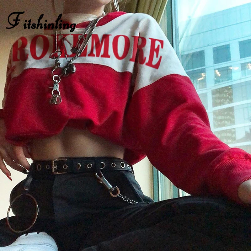 Fitshinling Sporty Style 2020 Women Hoodies Sweatshirts Letter Print Red Patchwork Moletom Spring New Sweatshirt Female Hot Sale
Fitshinling Sporty Style 2020 Women Hoodies Sweatshirts Letter Print Red Patchwork Moletom Spring New Sweatshirt Female Hot Sale