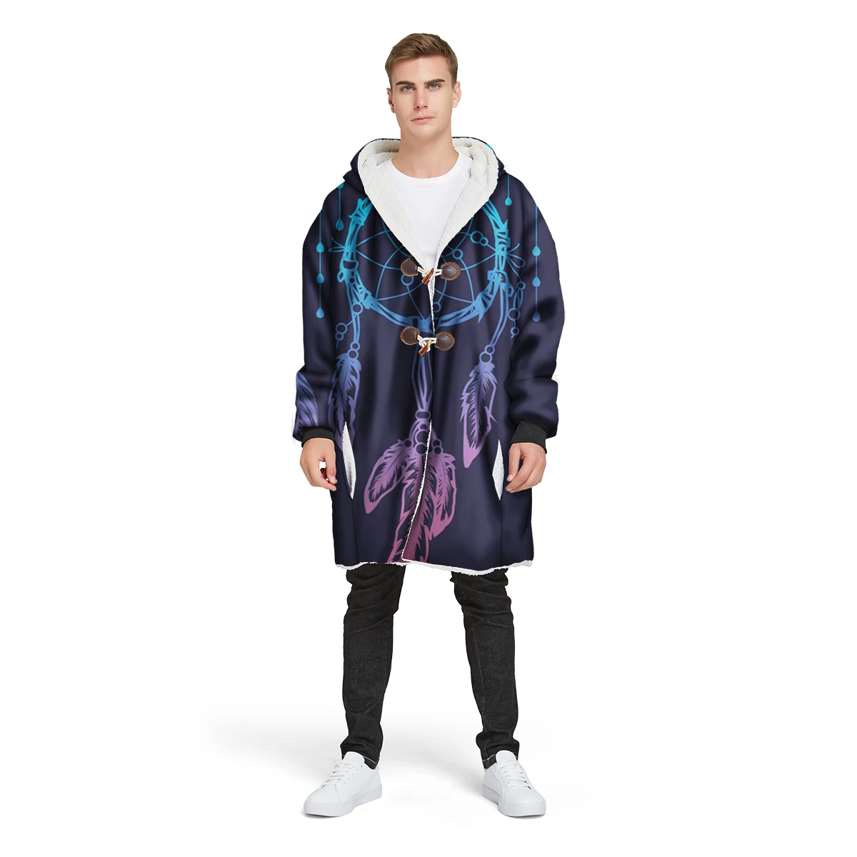 2019 new brand 3D print custom design man's Sherpa coat loose long winter plus velvet jacket 100% polyester hooded warm CL30
2019 new brand 3D print custom design man's Sherpa coat loose long winter plus velvet jacket 100% polyester hooded warm CL30