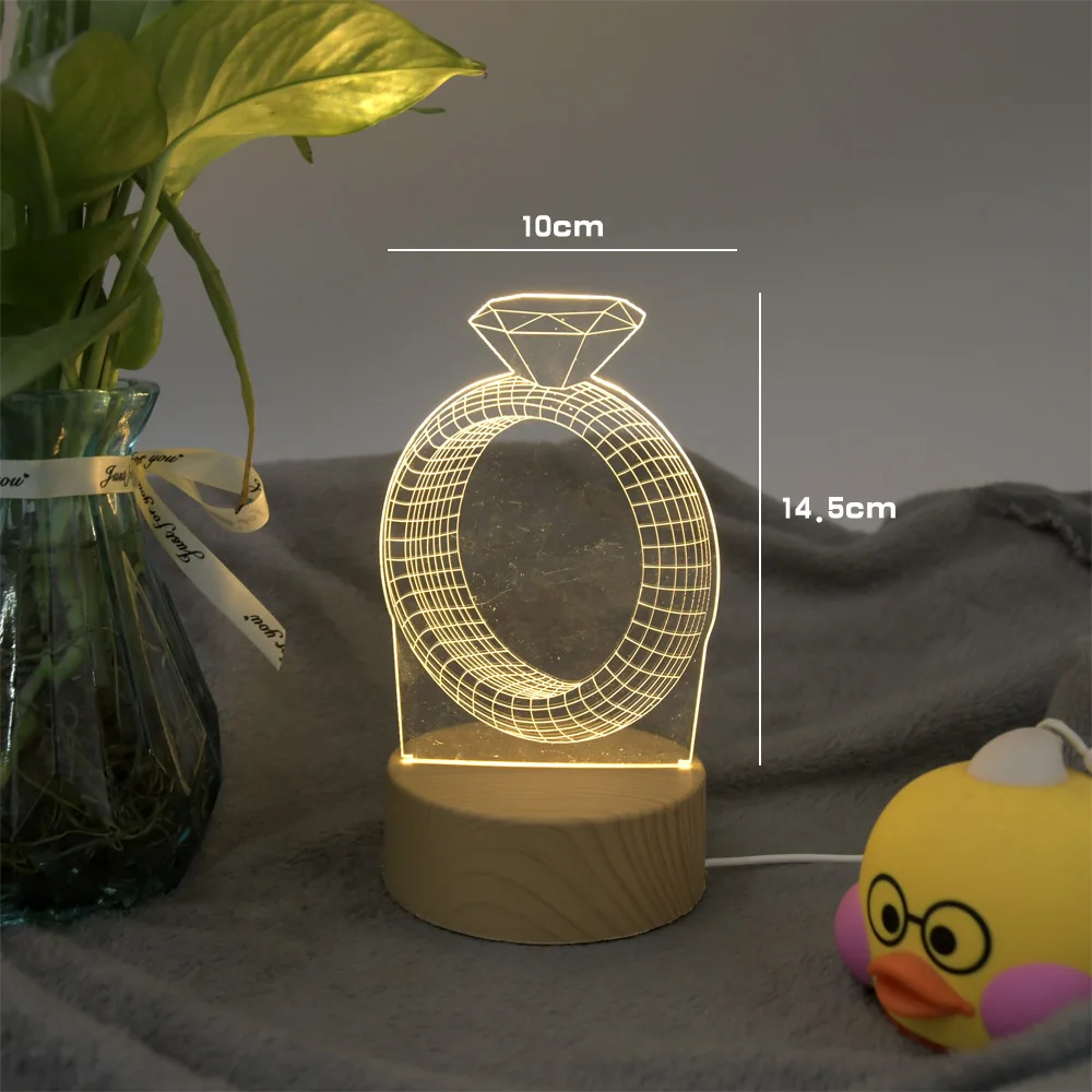 2020 Newest 3D LED Lamp Creative Wood grain Night Lights Novelty Illusion Night Lamp 3D Illusion Table Lamp For Home Decorative 2020 Newest 3D LED Lamp Creative Wood grain Night Lights Novelty Illusion Night Lamp 3D Illusion Table Lamp For Home Decorative