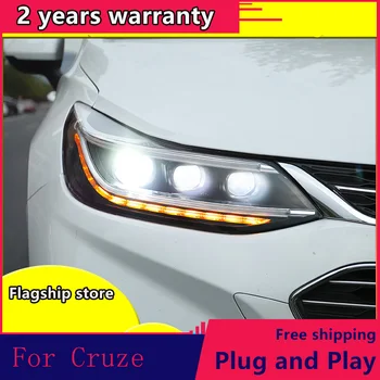 Car Styling Head Lamp for New Chevrolet Cruze Headlights 2017-2018 LED Headlight DRL Q5 Bi Xenon Lens High Low Beam Parking
Car Styling Head Lamp for New Chevrolet Cruze Headlights 2017-2018 LED Headlight DRL Q5 Bi Xenon Lens High Low Beam Parking