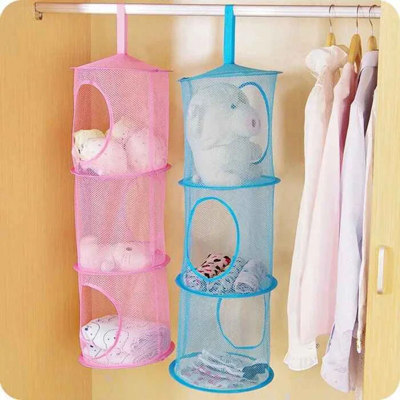 Breathable hanging bag cabinet storage hanging basket Multi-color mesh cage folding three-layer underwear drying basket
Breathable hanging bag cabinet storage hanging basket Multi-color mesh cage folding three-layer underwear drying basket