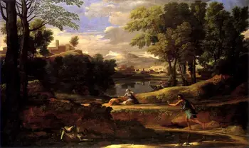 11 Handmade Art Paintings by Teachers - Landscape with man killed by snake classical Nicolas Poussin - Oil Painting on Canvas
11 Handmade Art Paintings by Teachers - Landscape with man killed by snake classical Nicolas Poussin - Oil Painting on Canvas