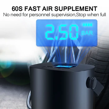 Car Air Pump Portable Car Tire Inflator Handle 150PSI 12V Air Compressor Air Pump With LED Digital Display For Car Motorcycle
Car Air Pump Portable Car Tire Inflator Handle 150PSI 12V Air Compressor Air Pump With LED Digital Display For Car Motorcycle